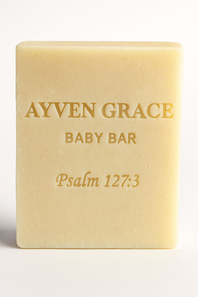 Baby skincare bar soap formulated for delicate skin